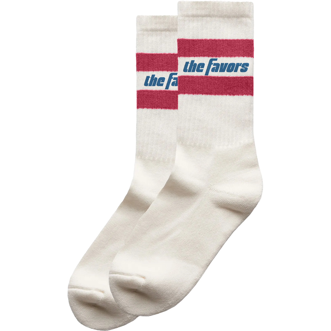 The Favors Retro Striped Logo Socks